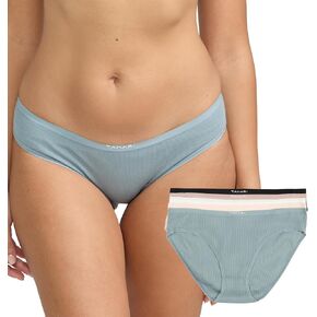 Tahari Women's 5-Pack Cotton Blend Everyday Underwear, Lead