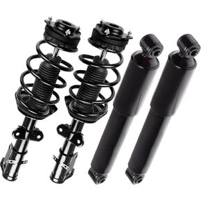 Complete Struts Assembly Fit for 2008-2019 for Dodge Grand Caravan 2008-2016 for Chrysler Town & Country Replace 171128R 171128L 37290 2PCS Front Complete Struts+2PCS Rear Shock Absorber