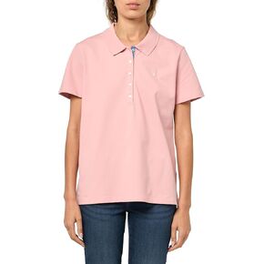 Nautica Women's Short Sleeve Button Placket Polo