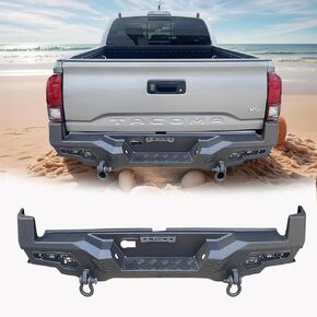 3rd Gen Rear Bumper Compatible for 2016-2023 Toyota Tacoma - A Durable and Stylish with Unique Eye Windows Design