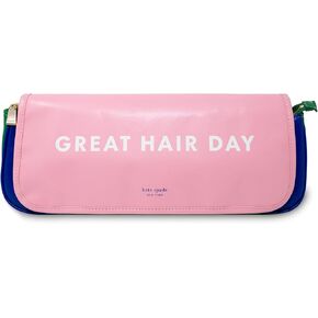 kate spade new york Hair Styling Tools Organizer, Compact Hairstylist Travel Bag, Great Hair Day