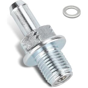 PCV Valve, One-way Control Valve, Compatible with Honda Civic CRV Accord, Car Fit Replacement 17130-PND-A01 17130-RBB-A01, 1 PC (Silver)