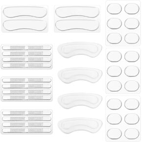 38 PCS الكعب الشفاف الكعب قبضة الكعب حذاء إدراج وسادة الكعب العالي إدراج وسادة الكعب لاصقة لكعب الكعب فرك كعب الكعب