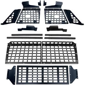 عالي الطيران 2024 2025 ل Toyota Land Cruiser Prado LC250 Car Accessories Molle Planels التخزين نظام الجذع الجرف منظم رفوف الشحن الخلفية الداخلية (الألواح الجانبية+الرف أ)