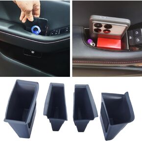Door Handle Storage Box for Mazda 3 Axela 2019-2025 CX30 CX-30 2020-2025 Accessories,Front Rear Door Side Armrest Container Door Organizer Handles Pocket ABS Tray Insert Glove Pallet (4PCS)