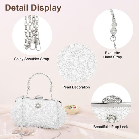 Clutch Purse Evening Clutch Bag Handbag Cross Body Bag for Women Formal Wedding Club in Kuwait