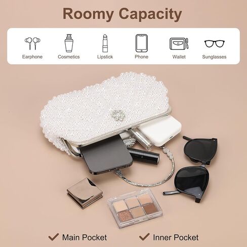 Clutch Purse Evening Clutch Bag Handbag Cross Body Bag for Women Formal Wedding Club in Kuwait