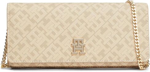 Tommy Hilfiger Monogram Clutch with Removable Chain in Saudi Arabia