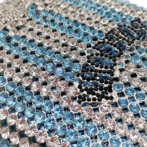 Popcorn Crystal Clutch Bag Women Novelty Evening Handbags Bridal Party Dinner Rhinestone Clutch Purse Wedding Bag,Mini in Saudi Arabia