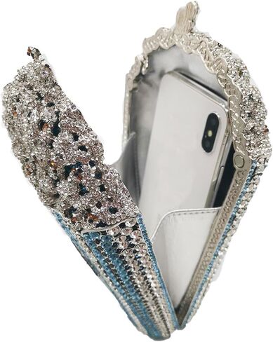 Popcorn Crystal Clutch Bag Women Novelty Evening Handbags Bridal Party Dinner Rhinestone Clutch Purse Wedding Bag,Mini in Saudi Arabia