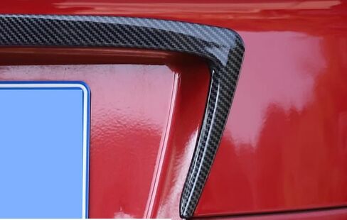 Car Accessories Tail Gate Grille Decoration Protector Guard Plate Fit For Toyota C-HR CHR 2018-2023 Rear Exterior Trunk Streamer Cover Trim Carbon Fiber ABS 1 PC in Saudi Arabia