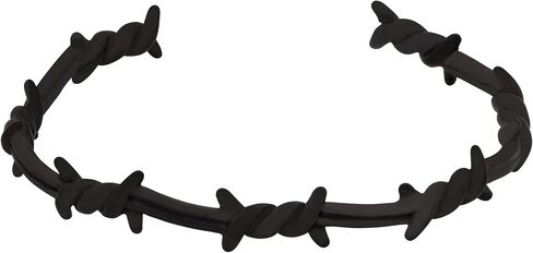 Haquil Gothic Punk Bark Barbled Wire Twisted Cuff Mebalry Gift للرجال والنساء in Saudi Arabia