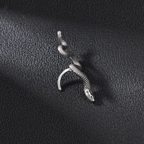 14G جراحة الفولاذ المقاوم للصدأ حل حلقات زر للنساء بطن الحلقة المتدلية مجوهرات ثقب CZ Snake سحلية Skull Spider Bat Halloween Party Punk Rock in Saudi Arabia