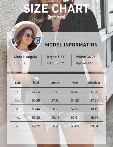 Viracy Plus Size Womens Tops 1/4 Zip Up Casual Shirts Lightweight Short Sleeve Tunics in Kuwait