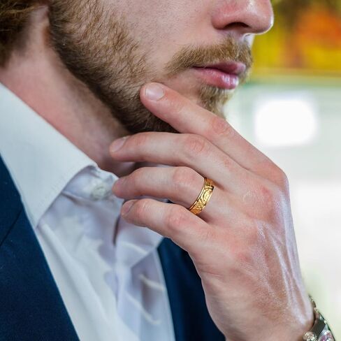 خاتم الدوار المدمر Lyttmab ، حلقة تململ للرجال ، حلقة القلق للنساء ، حلقة مطرقة in Kuwait