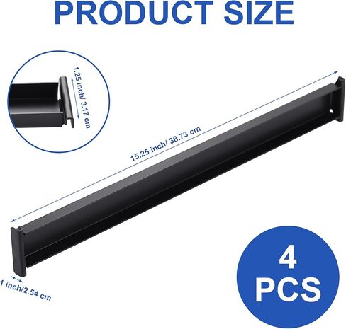 2 Pack Front-to-Back File Bars for Inside a File Cabinet Drawer Lateral Front to Back File Bar Rails Hanging File Rails Filing Cabinet Parts File Drawer Rails in Saudi Arabia