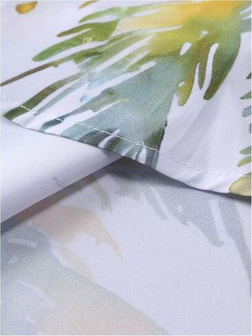 GORGLITTER Men's Summer Vacation Outfits Hawaiian Beach Floral Button Down Short Sleeve Shirt and Shorts Set in Kuwait