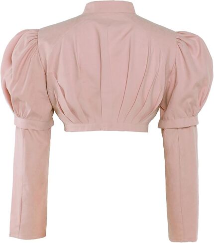 Regency Spencer Jacket Womens Jane Austen Costume Pink Crop Coat Top in Saudi Arabia