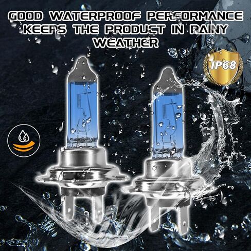 H7 Headlight Bulb H7 Halogen Head Light Bulbs, Ultra White Bright Halogen Headlight Bulb 12V 100W High Beam Low Beam Fog Light Bulbs, Universal Light Lamp for Most Cars, Trucks, SUVs (H7) in Saudi Arabia