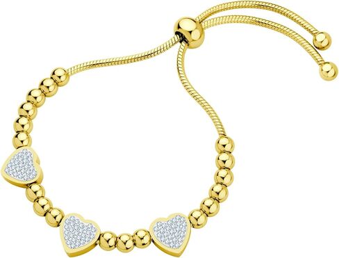 555 jewelry المرأة الفولاذ المقاوم للصدأ الحب قلب سوار حساسة متدلية in Kuwait