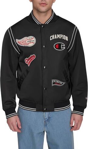 Champion Men's Patch Varsity Bomber Jacket in Saudi Arabia