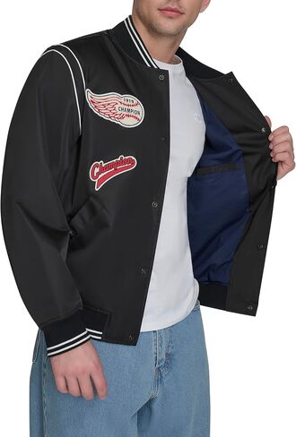 Champion Men's Patch Varsity Bomber Jacket in Saudi Arabia