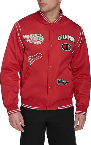 Champion Men's Patch Varsity Bomber Jacket in Saudi Arabia