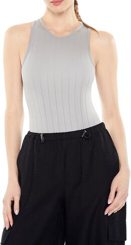 Forever 21 Women's Seamless Ribbed Bodysuit in Kuwait