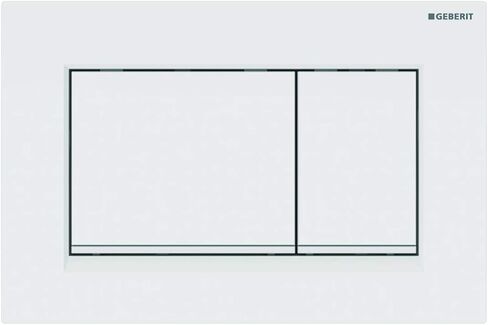Geberit G115883KK1 Sigma 30 Dual Flush 1.6/0.8 GPF لوحة المحرك أبيض/ذهبي مصقول in Kuwait