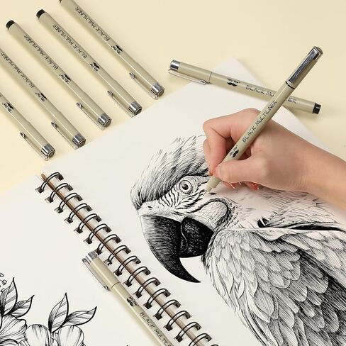 Mr. Pen- Drawing Pens for Artists, 8 Pack/Fineliner Micro Anime/Sketch Pens, Line Art/Inking Pens, Fine Point Bible Journaling Pens in Saudi Arabia
