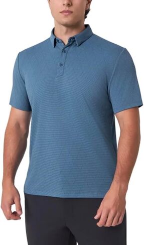 Men's Stretch Moisture Wicking Short Sleeve Polo Shirt in Saudi Arabia