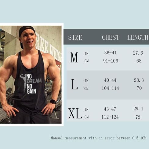 Mens Gym Bodybuilding Athletic Workout Muscle Stringer Y-Back Tank Tops Vest Sleeveless T-Shirt in Saudi Arabia