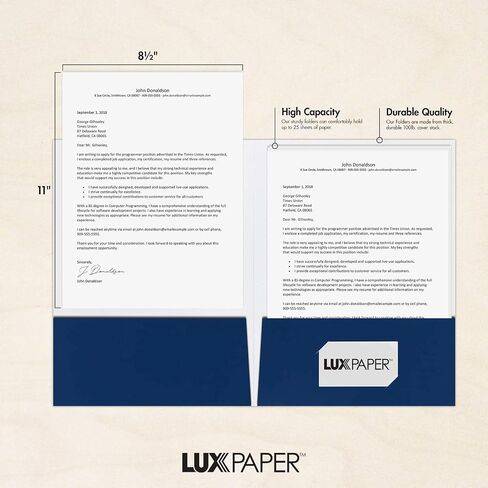 مجلدات العروض التقديمية من LUXPaper مقاس 9 × 12 بوصة | جيبين | لمعان أسود | 14 نقطة. الغلاف | 25 الكمية in Saudi Arabia