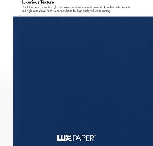 مجلدات العروض التقديمية من LUXPaper مقاس 9 × 12 بوصة | جيبين | لمعان أسود | 14 نقطة. الغلاف | 25 الكمية in Saudi Arabia