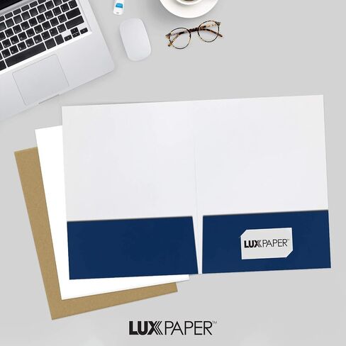 مجلدات العروض التقديمية من LUXPaper مقاس 9 × 12 بوصة | جيبين | لمعان أسود | 14 نقطة. الغلاف | 25 الكمية in Saudi Arabia