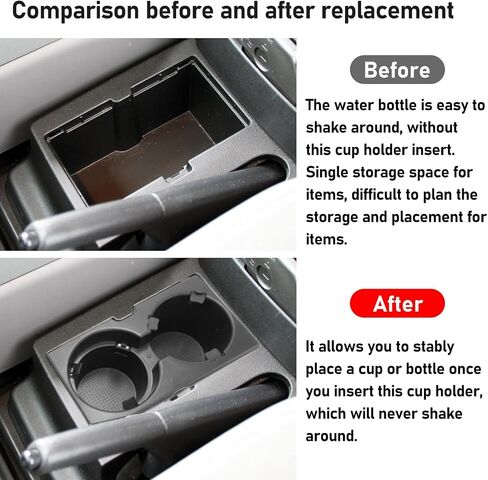 TTCR-II Compatible with 2003-2008 Honda Pilot Cup Holder Replacement, for 2007-2011 Honda Element Cup Holder Insert Assembly in Saudi Arabia