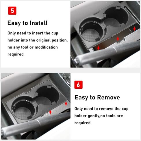 TTCR-II Compatible with 2003-2008 Honda Pilot Cup Holder Replacement, for 2007-2011 Honda Element Cup Holder Insert Assembly in Saudi Arabia