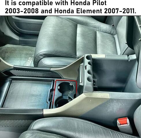 TTCR-II Compatible with 2003-2008 Honda Pilot Cup Holder Replacement, for 2007-2011 Honda Element Cup Holder Insert Assembly in Saudi Arabia