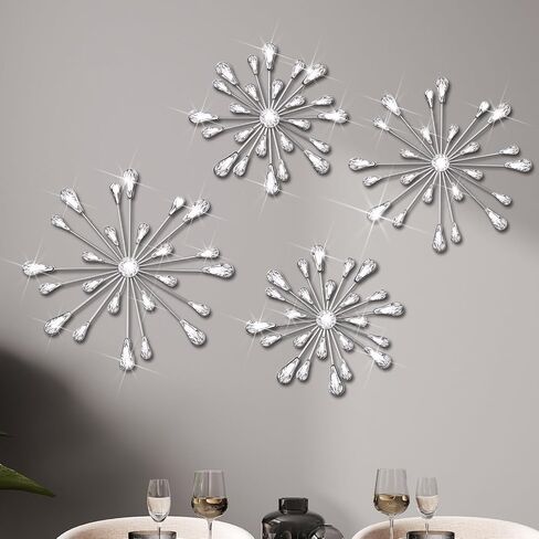 Hicarer 4 PCS Starburst Wall Decor in Kuwait
