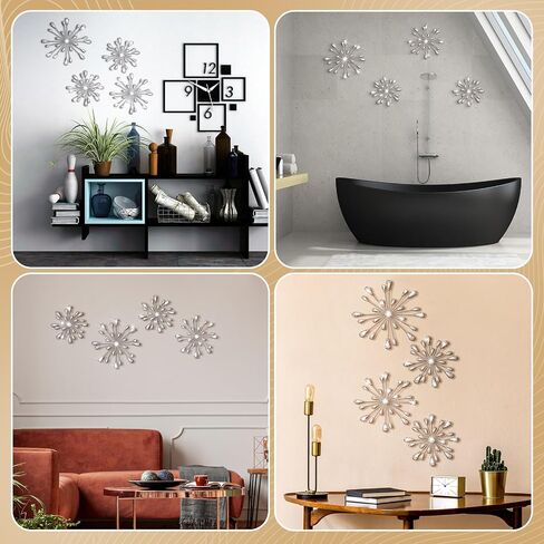 Hicarer 4 PCS Starburst Wall Decor in Kuwait