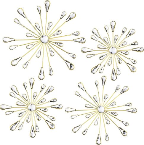 Hicarer 4 PCS Starburst Wall Decor in Kuwait