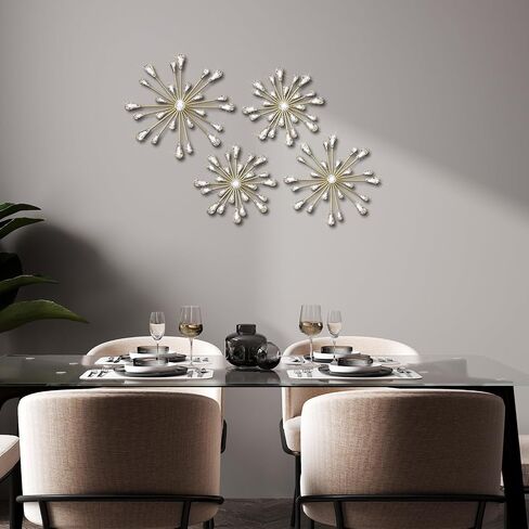 Hicarer 4 PCS Starburst Wall Decor in Kuwait