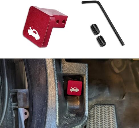 Hood Latch Release Handle Cable Aluminum Alloy Repair Kit, Hood Release Handle, Heavy Duty Hood Cover Lock Switch Compatible with Honda Civic 1996-2011, CR-V 1997-2006, Element 2003-2011 in Saudi Arabia