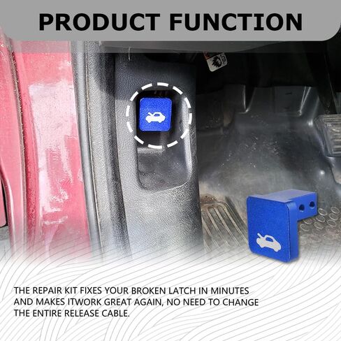 Hood Latch Enheries مقبض الكبل مجموعة إصلاح سبائك الألومنيوم ، مقبض إطلاق غطاء محرك السيارة ، مفتاح قفل غطاء الغطاء الثقيل متوافق مع هوندا سيفيك 1996-2011 ، CR-V 1997-2006 ، Element 2003-2011 in Saudi Arabia