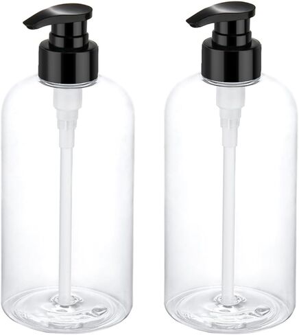 Bynccea Plastic Pump Bottle 16 oz/500 ml Empty Shampoo Pump Bottles Dispenser Portable Pump Bottles for Shampoo and Conditioner Liquid in Saudi Arabia