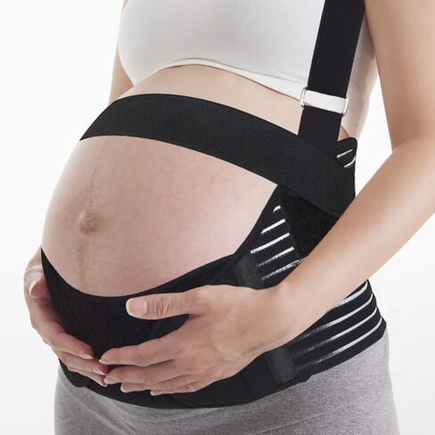 Pregnancy Support Belt, Maternity Belt Wrap For Pregnant Women, Maternity Support Belt Plus Size, Belly Band Maternity Support Belt, Pregnant Support Belly Band, Black,XXL in Saudi Arabia