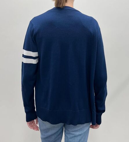 Hip Hop 50's Shop Women's V Neck Knit Varsity Cardigan Sweater Letterman Lightweight in Kuwait