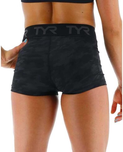 TYR Women's Mid Rise Athletic Workout Short 2" in Kuwait