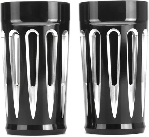 For Harley Touring Fork Boots Slider cover CHROME Gear CNC cut FLHR FLHX FLHT cow bells FLTR softail in Saudi Arabia