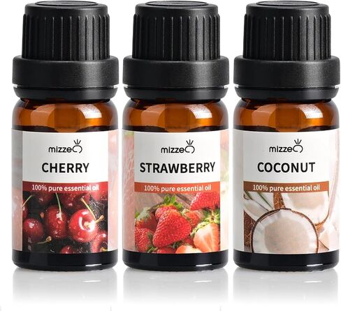 MIZZEO Fruity Essential Oil Set, Premium Pure & Natural Aromatherapy Essential Oils for Diffuser for Home, 3 * 10 ML Diffuser Oil Gift Set- Sweet Orange,Lemon,Grapefruit in Saudi Arabia